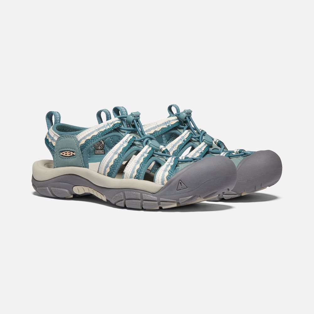 Keen Outdoor Sandalet Kadın Gri/Mavi - Newport H2 - Türkiye QTIZ52980